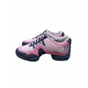 Bloch Women's Boost DRT Suede and Mesh Split Sole Dance Shoe 10 Pink and Black.